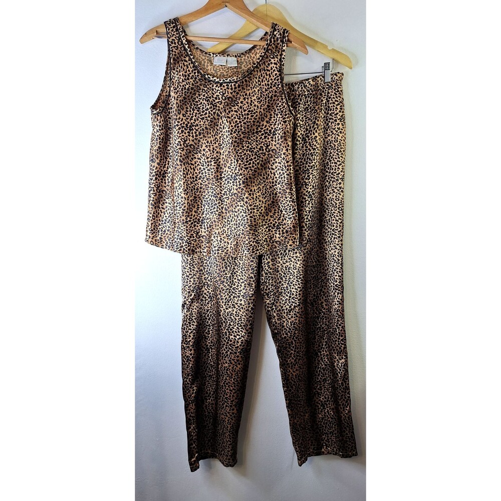 ETONNE by SARAH RICHARDS Animal Print Sleep Wear Lounge Set Women's‎ Sz Medium